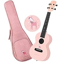 Amazon.co.jp: クラシックギター かわいいピンクの色23インチの4